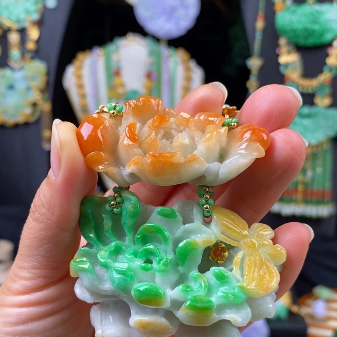 翡翠颈饰未镶嵌缅甸翡翠