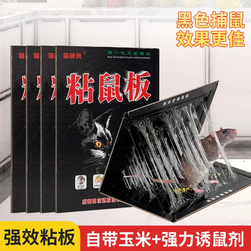 强力胶粘大老鼠隐形捕鼠器自动酒店粘虫胶带多功能加厚一次性捕鼠