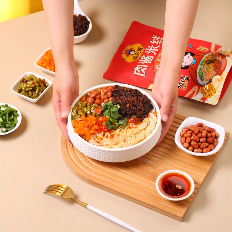 状元嫂肉酱香徐州特色原味/麻辣味鲜米线粉3袋方便装学生早餐煮食