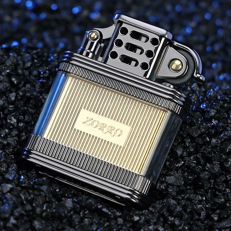 ZORRO佐罗新款老九门727透明油仓煤油打火机纯铜创意复古防风送礼