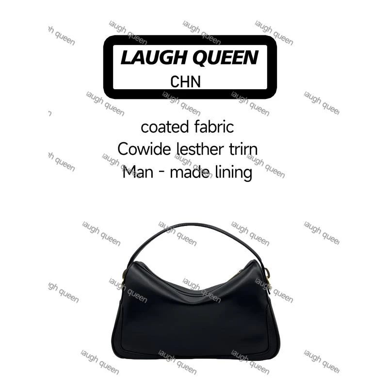 Laugh Queen手工打造真皮女士新款包10745黑色29cm阳盒