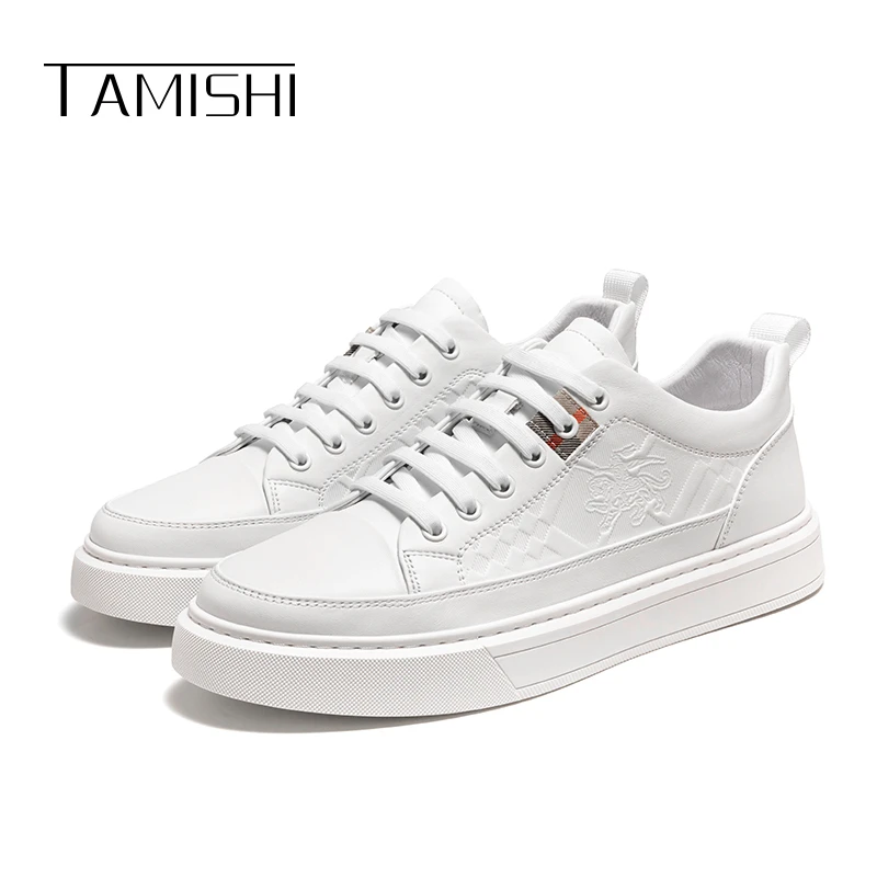 XP-8880小白鞋秋季新款真皮潮鞋软底休闲鞋百搭男鞋平底板鞋