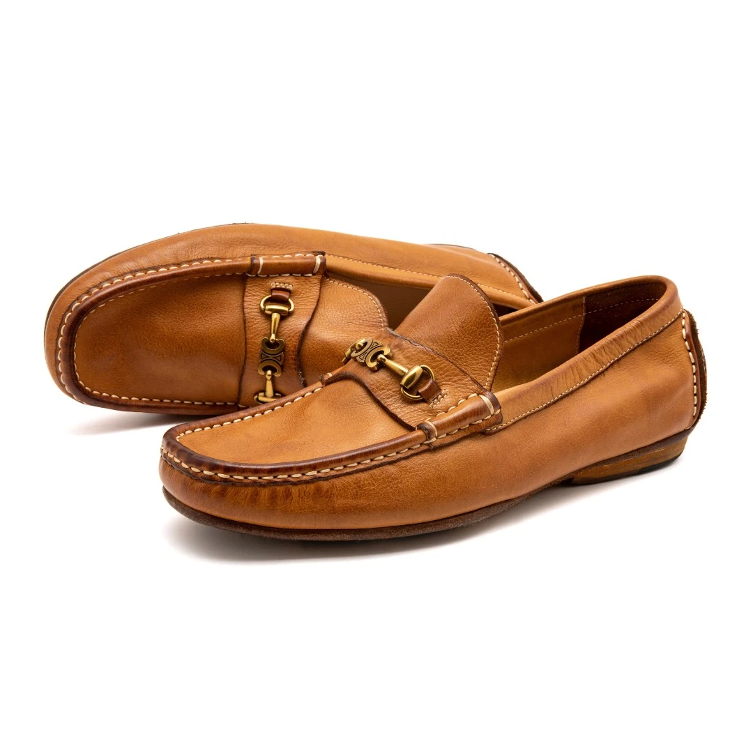 YO-R6627固特异手工牛皮乐福鞋男士一脚蹬套脚休闲鞋百搭时尚男鞋