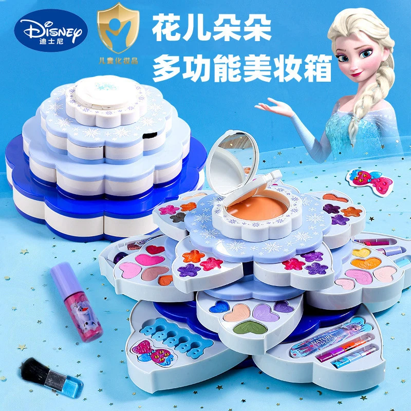 冰雪奇缘儿童化妆品套装女孩玩具爱艾莎公主彩妆盒生日礼物玩具