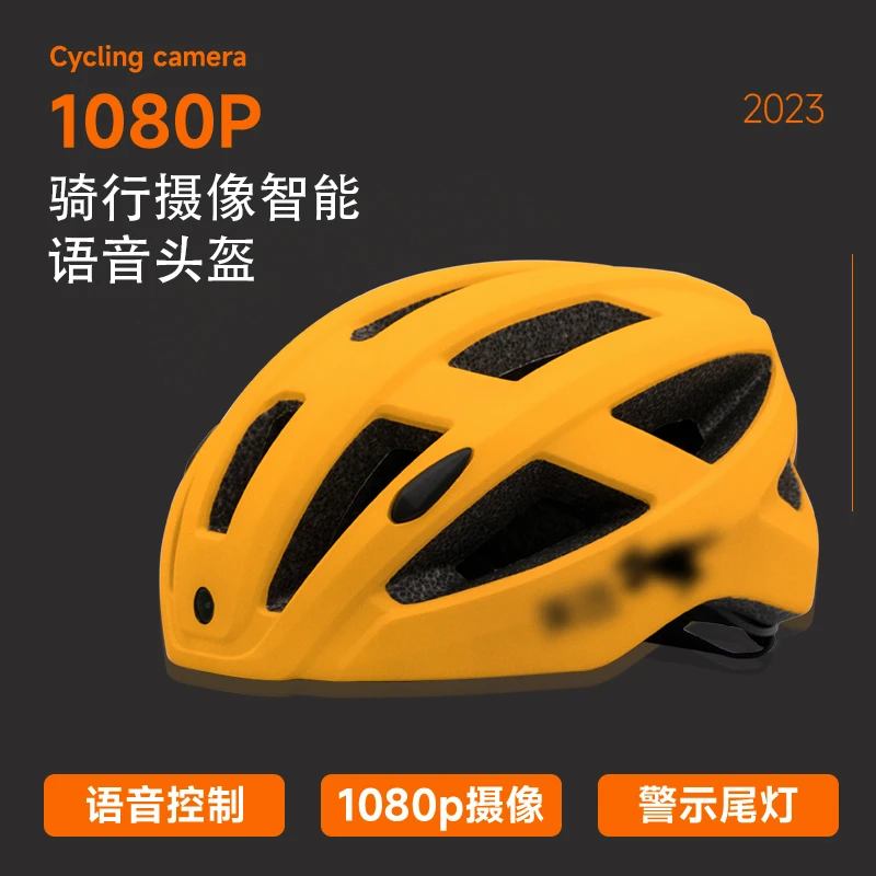 AGA智能录像记录仪外卖员代驾骑行盔蓝牙通话摄像骑手山地车头盔