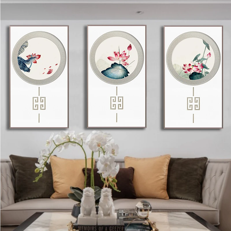 1-4丝苏绣成品挂画客厅纯手工苏州刺绣玄关餐厅新中式装饰画荷花