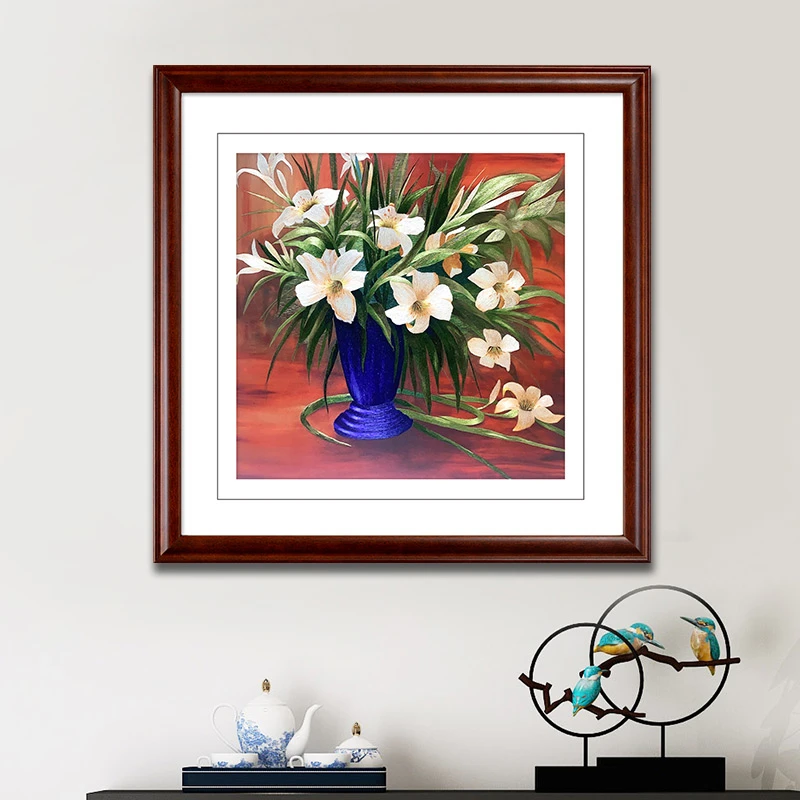 古吴女红苏绣成品挂画客厅餐厅卧室装饰画苏州刺绣画 新百年好合