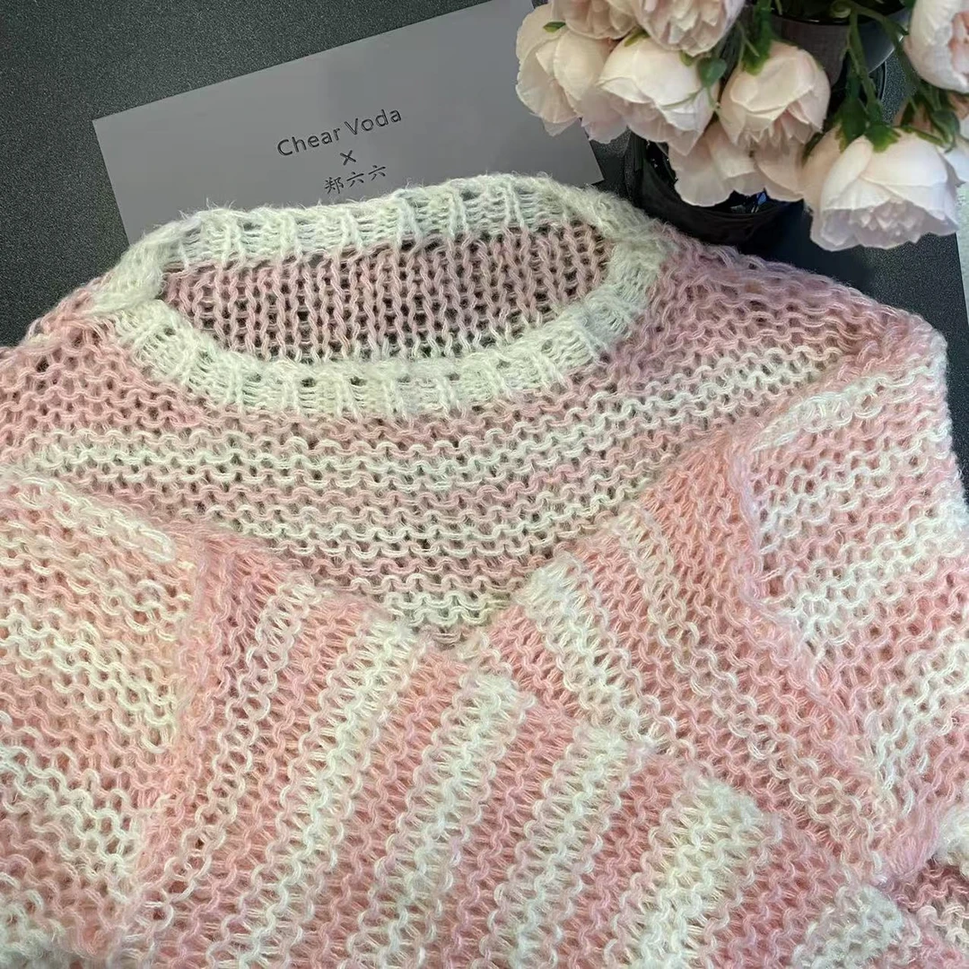 镂空套头毛衣41268