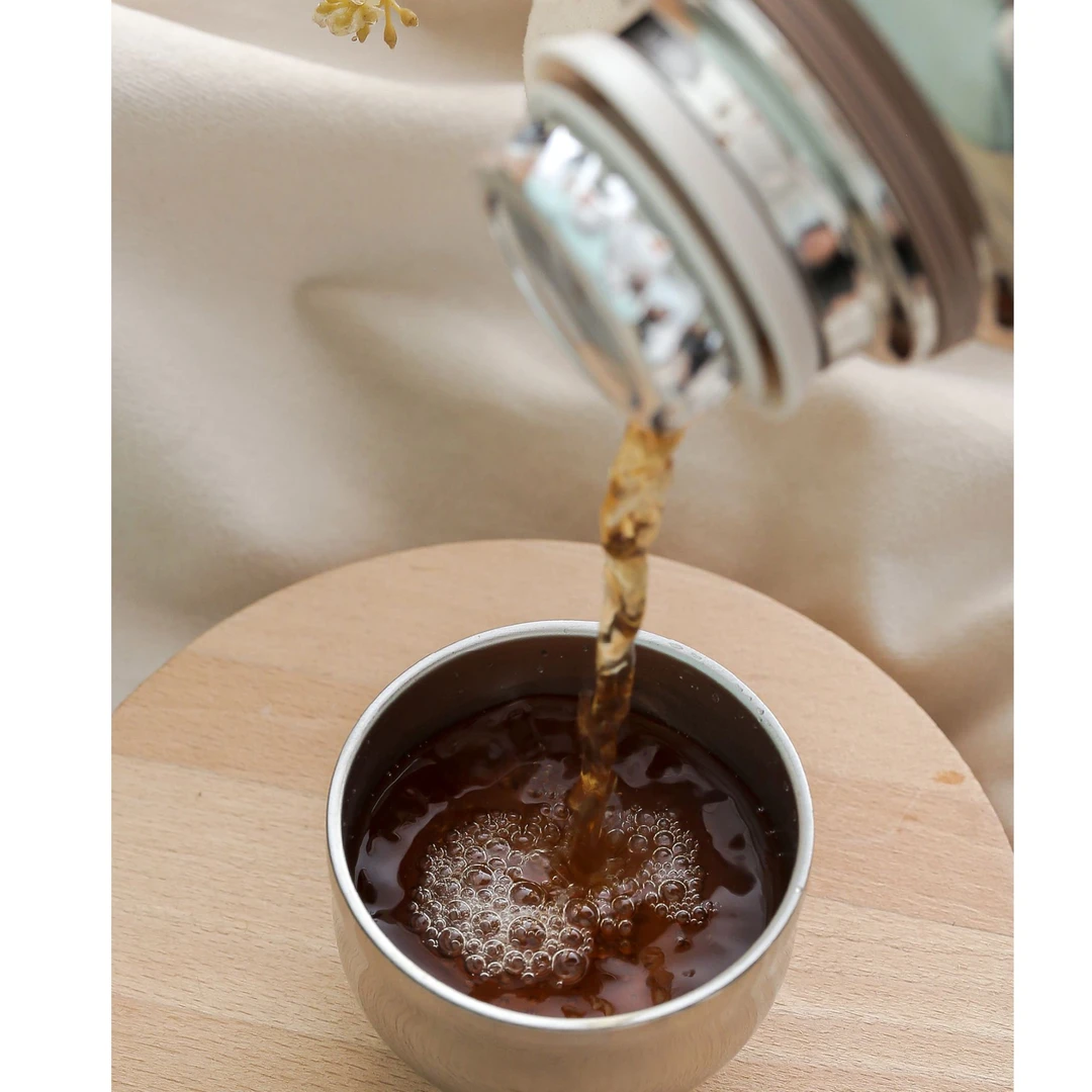 茶碗壶316不锈钢泡焖保温茶杯小号显温机械盖茶碗壶