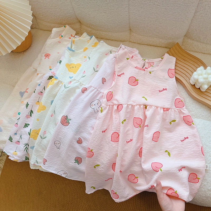 【断码捡漏】女童甜美风碎花薄款连衣裙半身裙宝宝女夏季新款