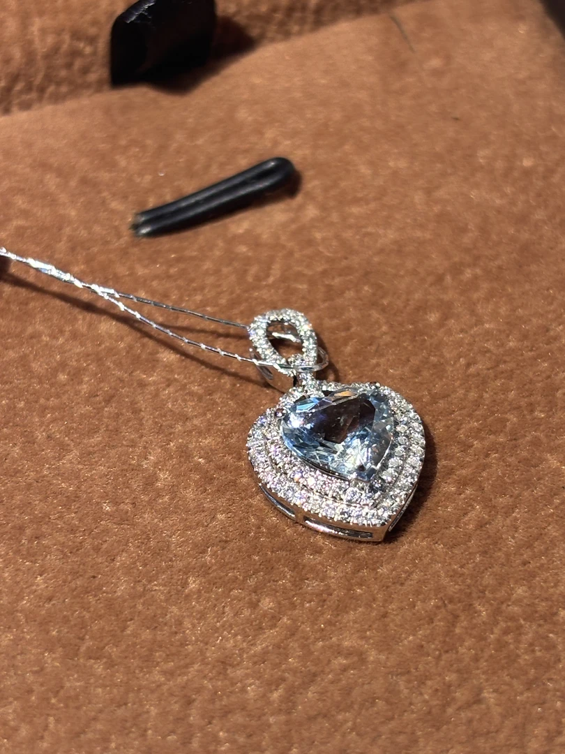 【千盟珠宝】重金 海宝围镶心型吊坠（不含链）