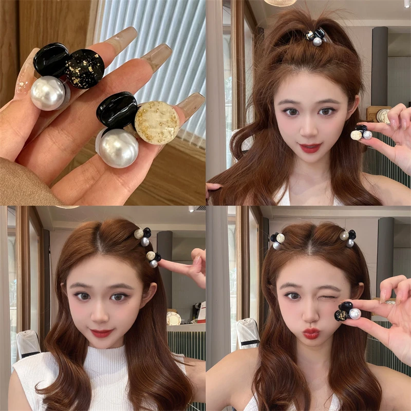 抓夹女公主头碎发夹前额刘海夹侧边半扎发