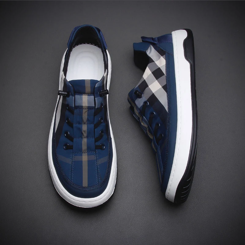 夏季新款男鞋高端轻奢男款布鞋韩版百搭休闲潮鞋薄款一脚蹬帆布鞋