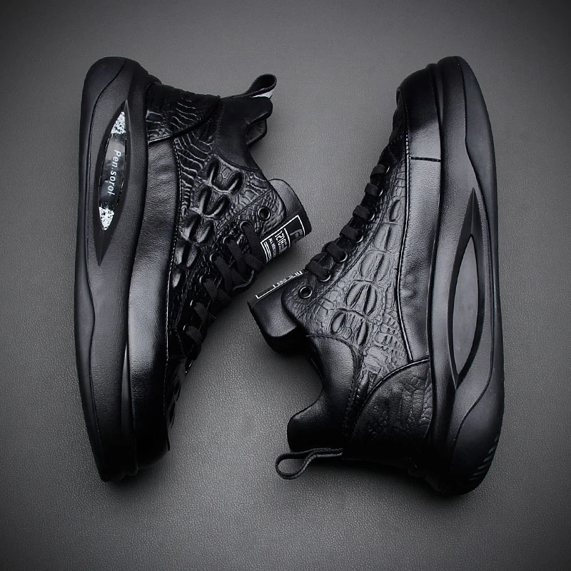 冬季真皮马丁靴加绒保暖中帮皮鞋韩版黑色潮鞋男士运动休闲工装靴