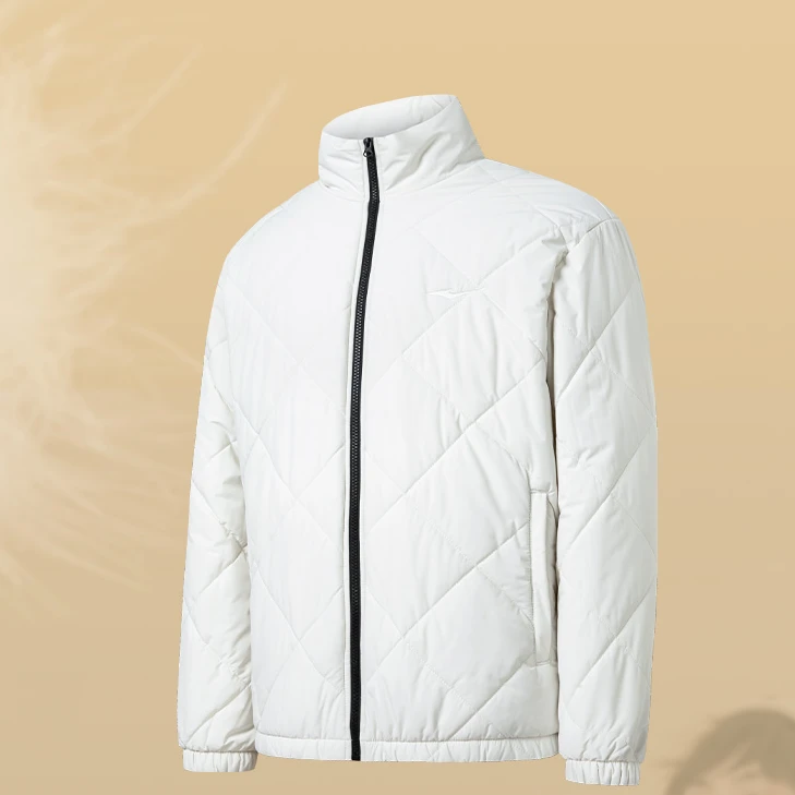 鸿星尔克新疆棉色彩博物馆冬季短款运动棉服休闲外套 51222401079