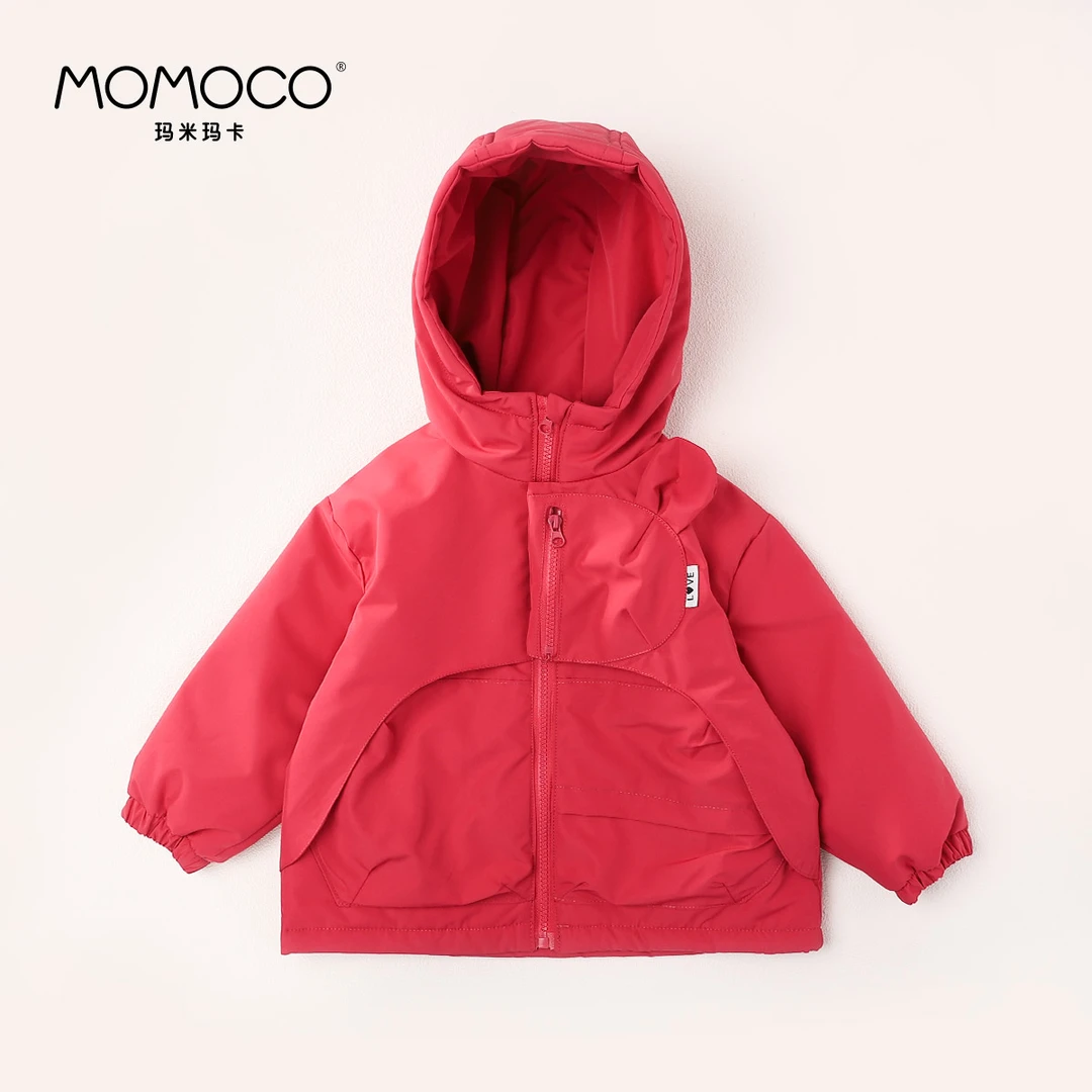 MOMOCO女童春秋新款加棉防风时尚潮流保暖外套75830580021
