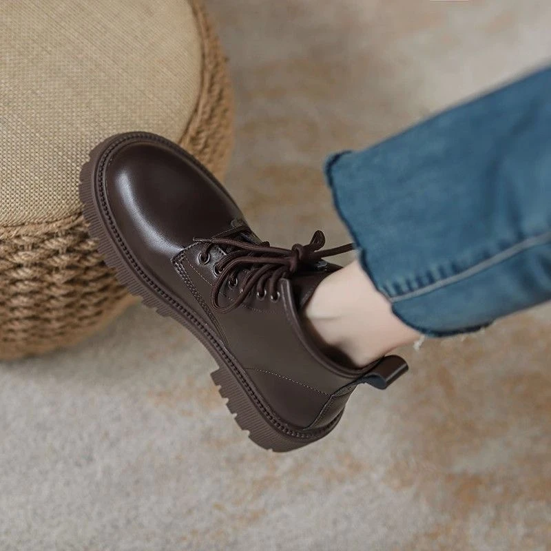 冬款马丁靴女款2023新款秋季英伦风靴子小个子厚底女鞋短靴暖