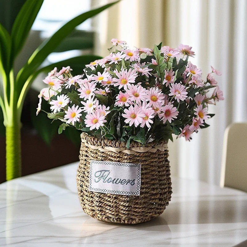 仿真花假花摆件田园风小雏菊仿真花假花客厅摆件餐桌装饰花艺