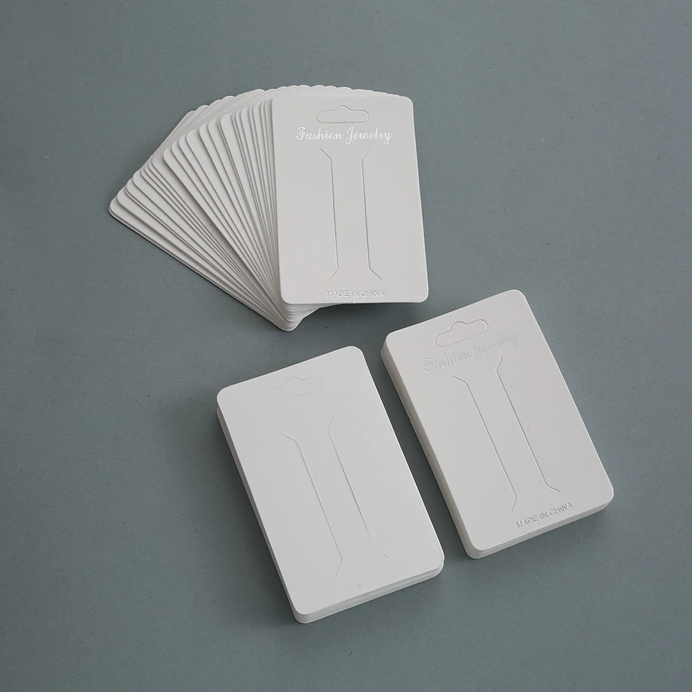 厂家直销简约发夹101卡一字夹白卡首饰包装卡纸韩版时尚饰品展示