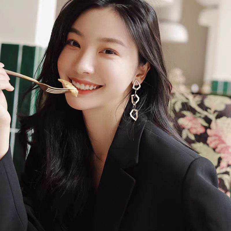 高级感大气耳环耳钉小众设计感欧美风耳饰耳坠N1321