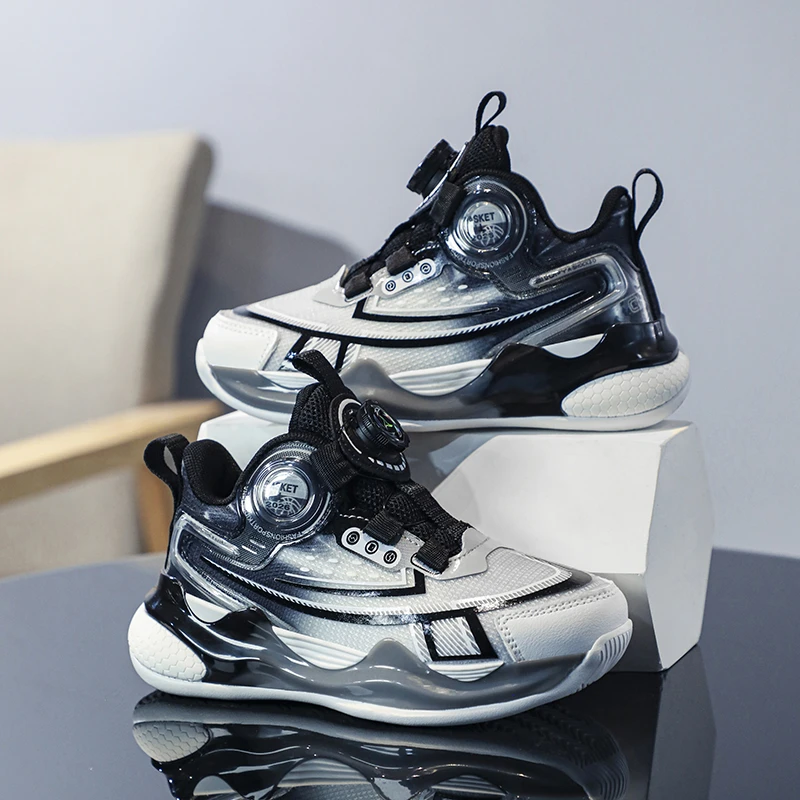 儿童运动鞋2024秋季新款男童篮球鞋潮流百搭休闲鞋中大童跑步潮鞋