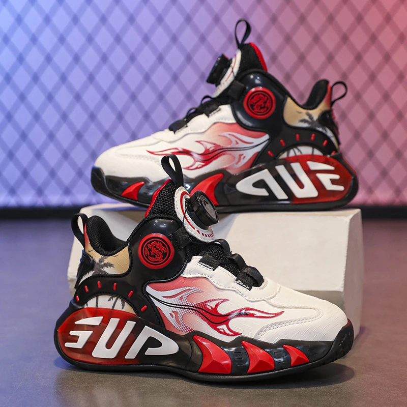 儿童运动鞋春季新款男女童篮球鞋韩版百搭中大童休闲老爹潮鞋学生