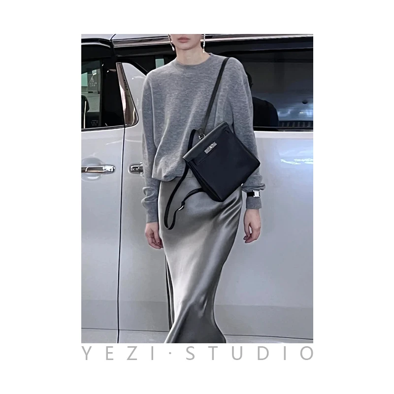 12/30“四季人鱼”重磅醋酸百搭显瘦鱼尾半裙23421602