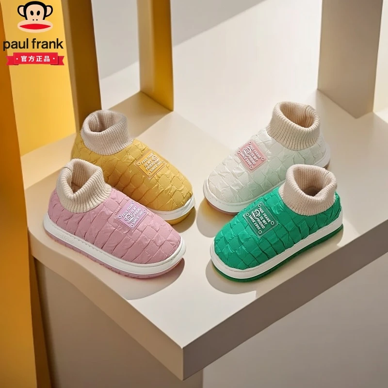 情侣防滑秋冬季软底防水外穿加绒加厚底包跟保暖拖鞋大嘴猴棉拖鞋