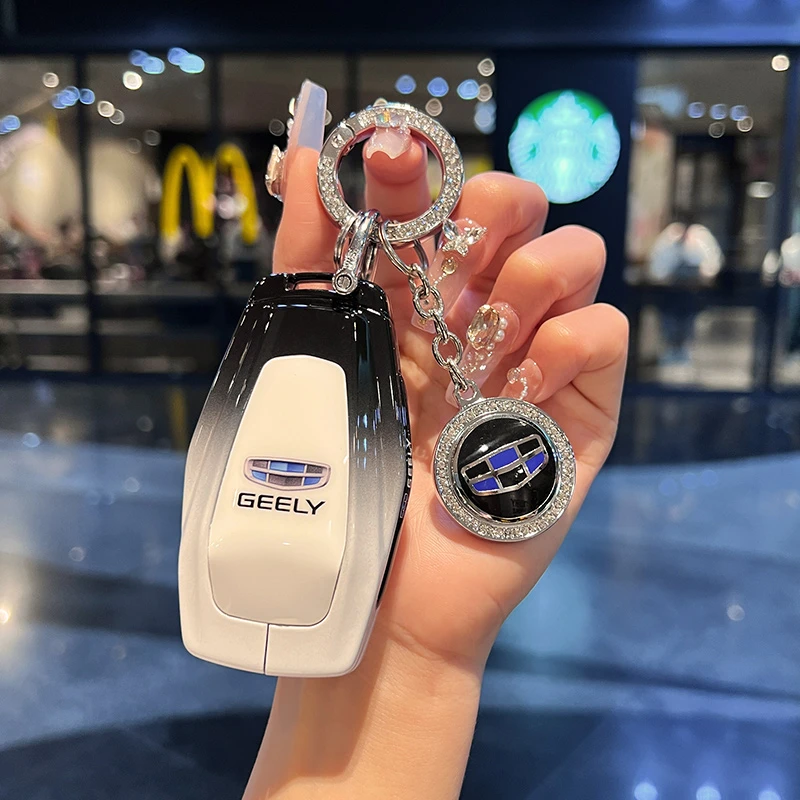 适用吉利钥匙套星越L帝豪缤越星瑞博越缤瑞熊猫X6豪越嘉际包扣女