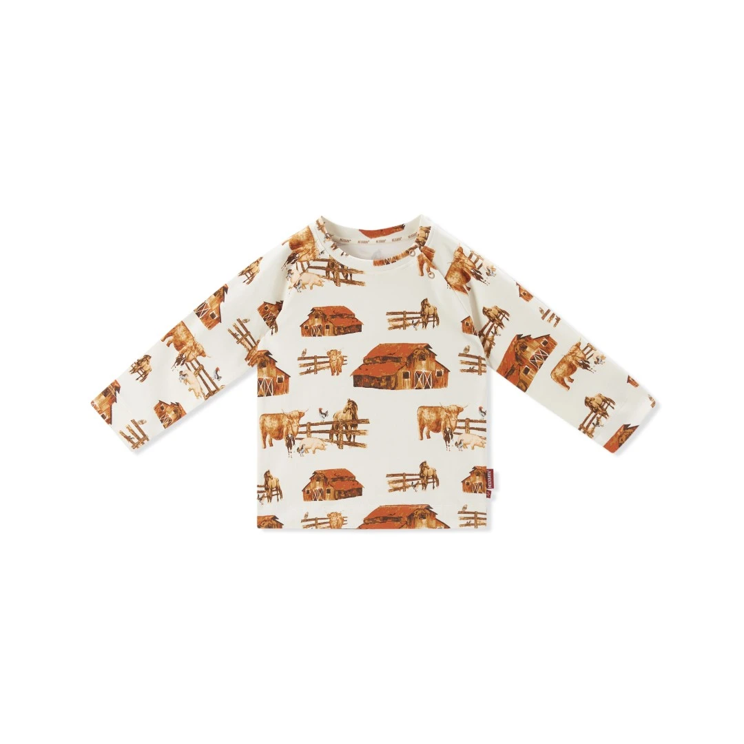 Milkbarn新款儿童长袖T恤春秋打底男女童内搭