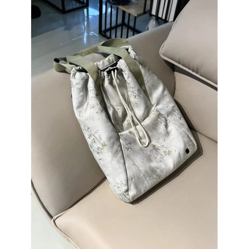 【八妹】23331-1F 国风双竹 单肩斜挎双肩包