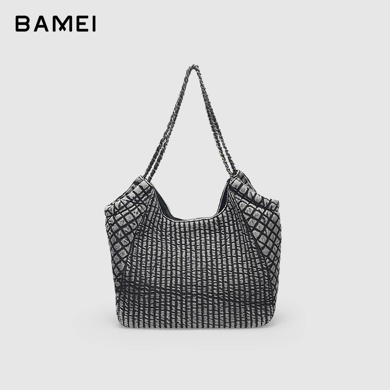 【八妹】23370牛仔灰 八妹女包单肩包