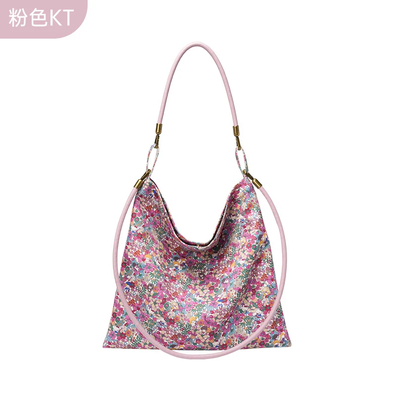 【八妹】6876粉色KT（34*32cm）手提单肩斜挎包