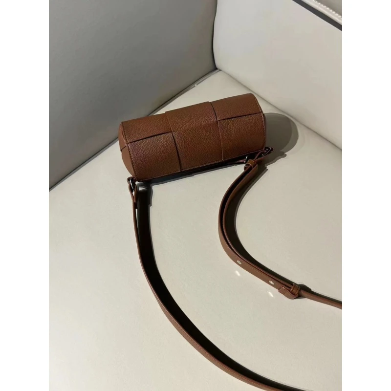 【八妹】23404 （21*10*10cm）单肩包斜挎编织圆筒包