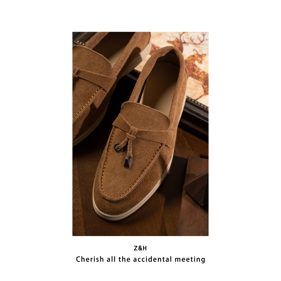 ZH【辰之落日】简约经典百搭舒适乐福鞋女一脚蹬