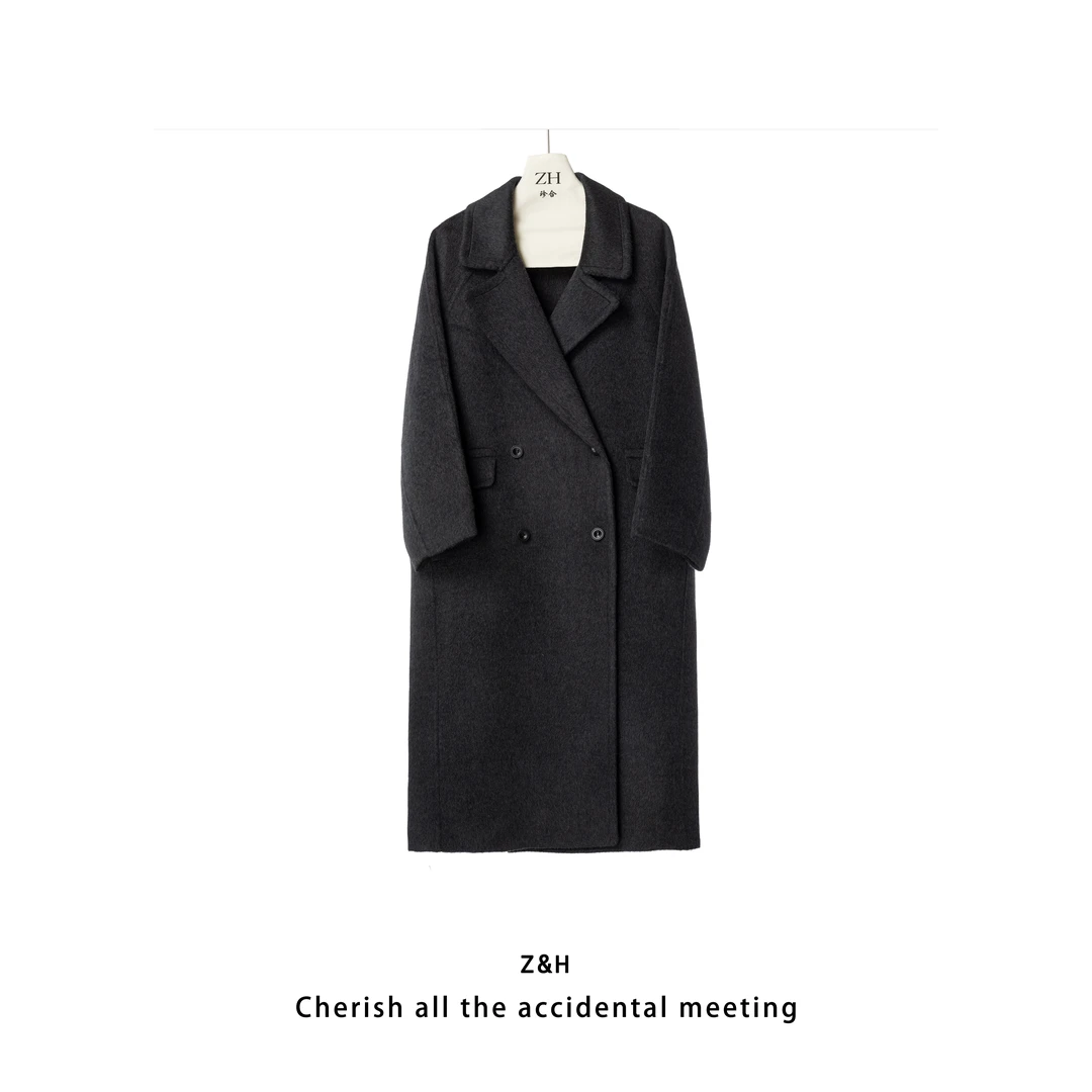 ZH【海岸线】女秋冬季外套中长款高级感气质款大衣