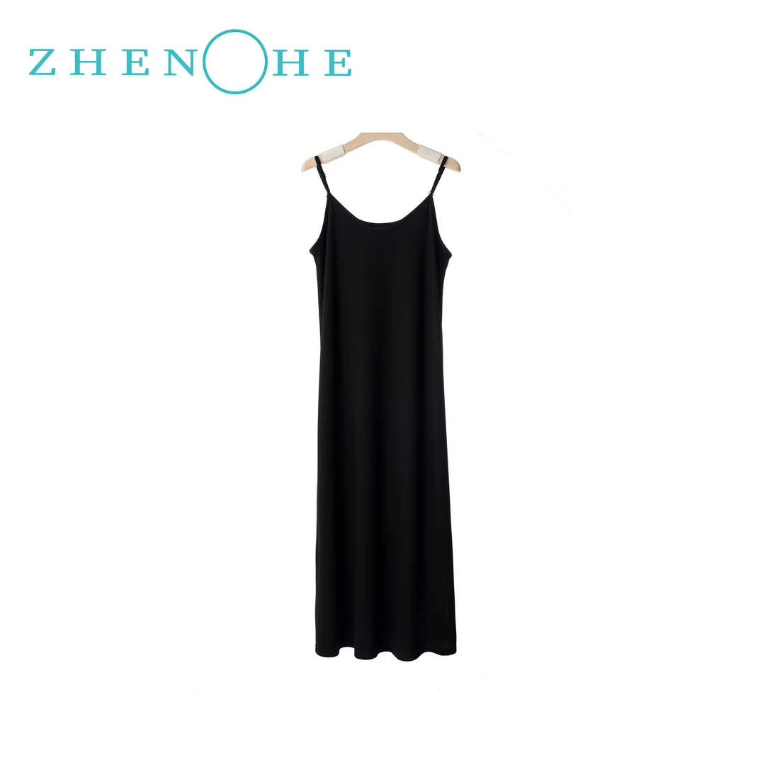 ZH【性感小黑裙】衣橱裸肤感舒服吊带连衣裙
