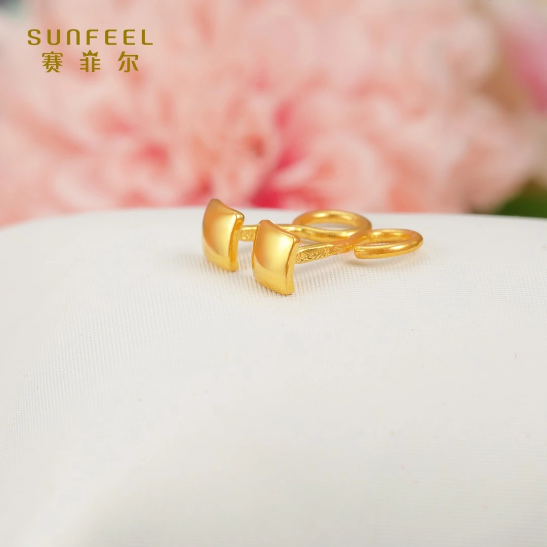 SUNFEEL/赛菲尔【四店】足金光面耳钉RCA00119