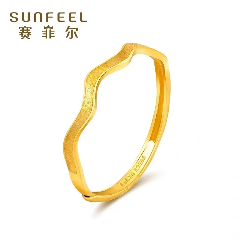 SUNFEEL/赛菲尔【四店】足金999.9时尚波浪戒指JDB10279/HJ050230