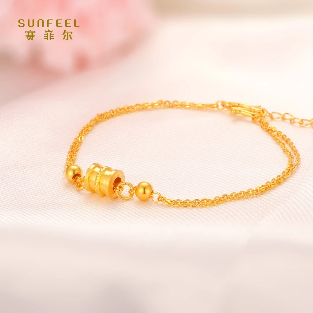 SUNFEEL/赛菲尔【四店】足金光面小蛮腰手链SDA01273