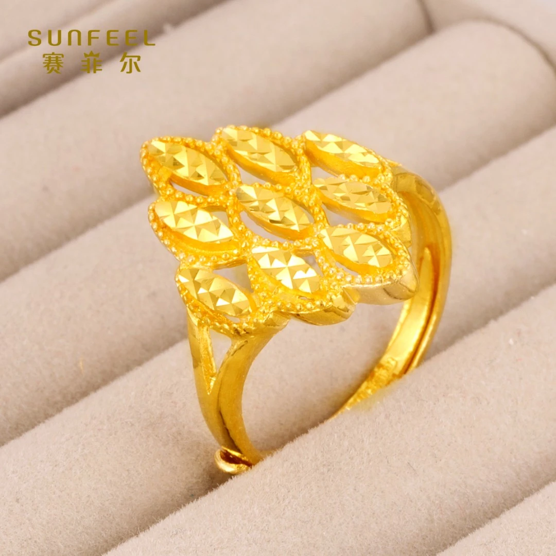 SUNFEEL/赛菲尔【九店】足金999.9仿钻戒指 JDA06228