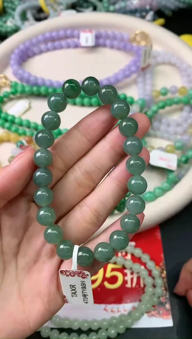 【闪购商品】翡翠珠链|未镶嵌多样性发其一|380