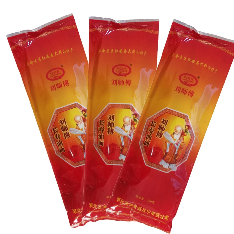 湖北手工长寿油面5斤大别山红安特产生日手工油面