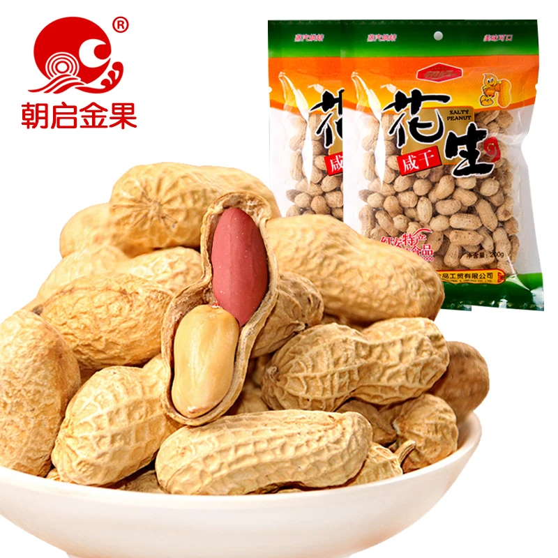 朝启咸干花生400g/包休闲零食