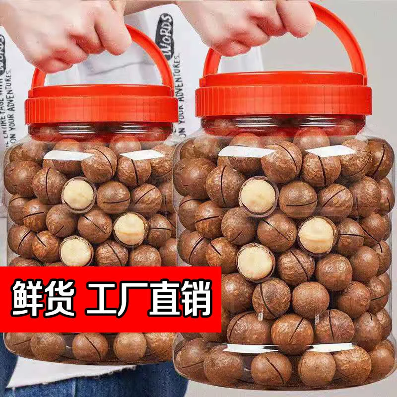 新货大颗粒夏威夷果500g大颗奶油味坚果干果零食大礼包1g