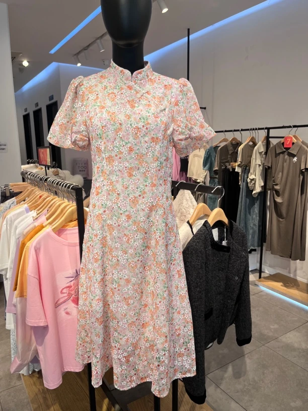 2023夏季女装国风旗袍短袖连衣裙 EQLBJ2030A