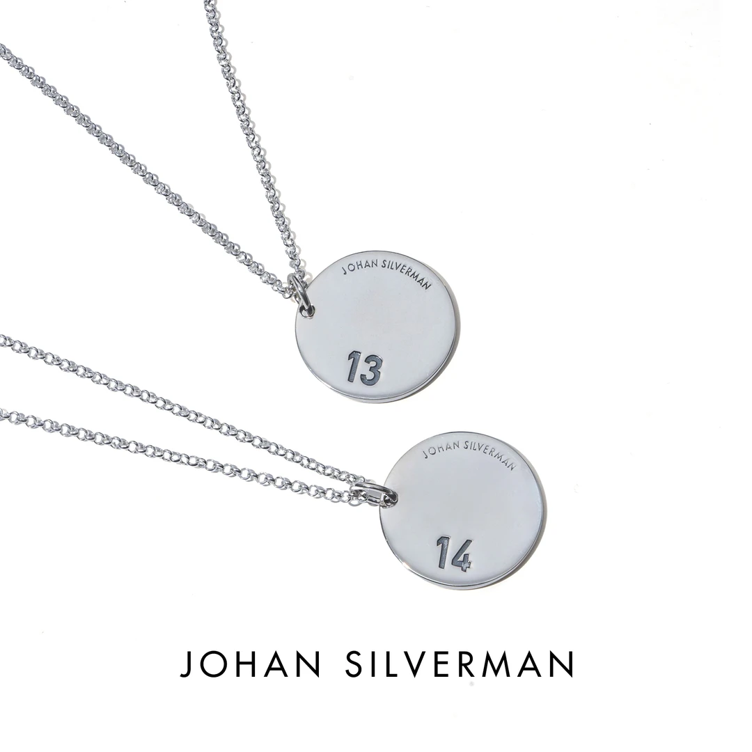 坠链均925银 1314吊坠情侣项链简约素款个性礼盒可刻字时尚百搭潮