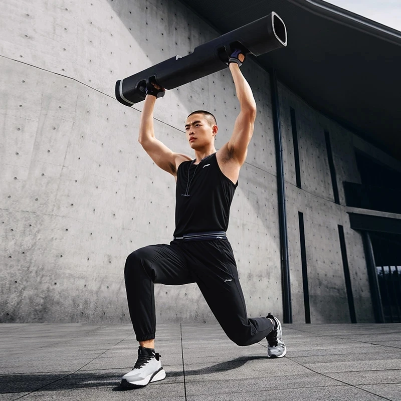 【排湿速干裤】李宁健身系列男子裤子男款夏季束脚运动长裤AYKU461