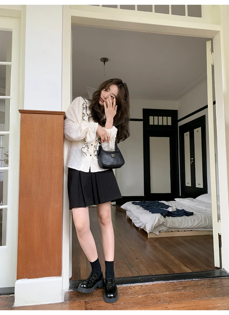 【你好卡农-蕾子】不规则压褶a字设计感小众高腰半身裙KQ23Z2244D清
