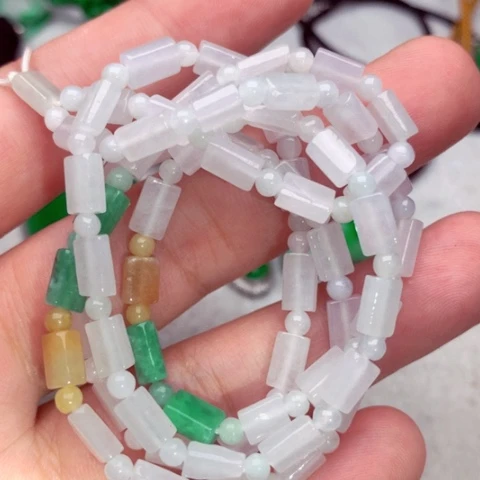 翡翠毛衣链未镶嵌